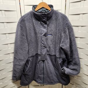 Patagonia Wool Sherpa Driftwood Canyon Fleece Coat